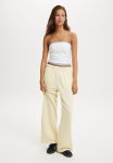 Cotton On Classic Fleece Wide Leg Sweatpant - Lemon Icing
