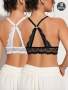 Mimilemon 2PCS Women Front Closure Lace Underwire Bra - Halter Neck Lift Up Back Curve Shaping Comfortable & Fashionable Suitable For Daily And Various Stylish Outfits