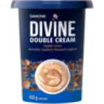 Danone Divine Double Cream Chocolate Raspberry Flavoured Yoghurt 450G