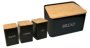 Steel Wooden Bread Container - 6 L