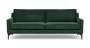 Anna 3-SEATER Couch Velour Lux Dark Green - Velour Lux Dark Green
