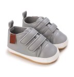 Gray Leather Sneaker