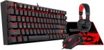 Redragon 4-IN-1 Gaming Combo Keyboard Mouse Mouse Pad Headset