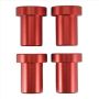 4PCS Bench Dog Clamp For T-track Planer Plug 20MM Hole Red