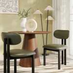 Rory Dining Chair Tan Green Beige - Beige
