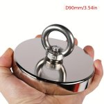 Xfn Super Strong Fishing Magnet Heavy Duty Powerful Neodymium Magnet N52 With Countersunk Hole Eyebolt For Salvage Magnetic Pot