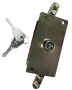 Older Type Garage Door Lock Gold Casing