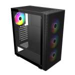 FSP M220 Atx Mid Tower Gaming Chassis - BLACK-M220-BA