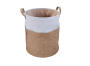 Laundry Basket Linen With Handles Cork Fabric