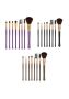 7PCS Cosmetic Makeup Brush Set For Blush Brows & Eyeshadow In 3 Colors