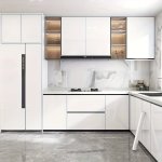 1 Roll Self-adhesive Wallpaper Glossy White Contact Paper Peel And Stick Waterproof Removable Wall Decor For Living Room Kitchen