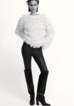 Coated Crease-front Leggings - Brown