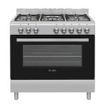 ELBA 90 Cm 5 Burner Gas Stove With Electric Oven Stainless Steel – 04 96CL827