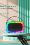 Rechargeable MINI Portable Wireless Bluetooth Speaker With Karaoke Microphone Rgb Light