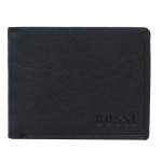 Bossi Nile Mens Leather Medium Cardholder Wallet - Black