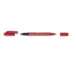Pentel Perm Twin Tip Marker Fine Extra Fine Red
