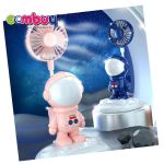 Astronaut-themed Desk Night Light & MINI Foldable Fan Set