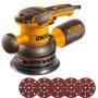 Ingco - Corded Rotary Sander 450W Incl 5 Sanding Papers