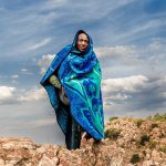Basotho - Chabana Sa Khomo Royal emerald nat - 155 X 165 Cm