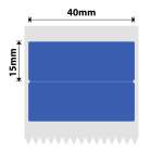 NB441 - - B1 B21 B3S B4 - 40X15 2MM - 460 Blue Thermal Labels