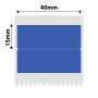 NB441 - - B1 / B21 / B3S / B4 - 40X15/2MM - 460 Blue Thermal Labels