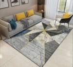 Smte 200CM By 150CM Modern 3D Geometric Design Area A34. X Rug With Keychain