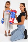 Kids Punching Bag And Gloves Set