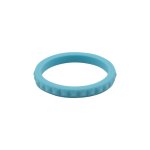 Women's Silicone Stackers - Diamond Pattern - Light Blue 6