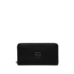 Bushwick Large Zip Wallet -black gold