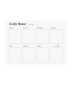 Katz Designs - A4 Magnet - Calendar /planner - Black Basic
