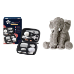 Tommee Tippee Grooming Kit + Elephant Pillow Grey