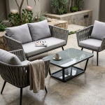4-PIECE Outdoor Patio Lounge Set With Coffee Table