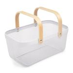 White Wire Mesh Storage Basket 40X24X18CM