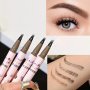 4 Split Head Liquid Eyebrow Pencil 0.6ml Durable Waterproof Fast Drying Thick Filling Sparse Eyebrows High Color Rendering Easy Applying For Beginners