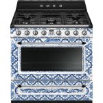 Smeg X Dolce & Gabbana Blu Mediterraneo Oven Cooker With Gas Hob