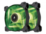 Corsair CO-9050032 SP120 Highstatic Pressure 120MM Green LED Dual Pack Chassis Fan