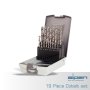 Alpen Hss Cobalt Drill Bit Set 19 Piece 1.0-10.0MM X 0.5MM In Plastc Case Livestainable
