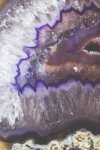 Amethyst Agate Art Print - Premium Stretched Canvas A1