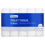 No Name 1 Ply Toilet Tissue 15 Pack
