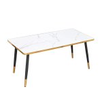 Gold Edge Coffee Table Available In 2 Colours