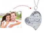 N783 - 925 Sterling Silver Personalized Photo Picture Necklace