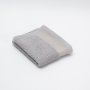 Jacquard Crest Collection Guest Towel - Light Grey