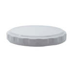 White Metal Lid 63 400