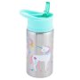 Stainless Steel Water Bottle With Flip Top Lid - Unicorn