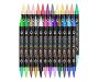 24DUAL Tip Acrylic Art Paint Markers 48 Colour Multisurface Craft Scrapbook