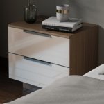 Modern Oak Nightstand Two Colour Options