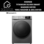 Hisense Titanium Silver Smart Washer Dryer - 10 6KG Washer Dryer