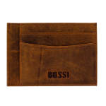 Bossi Boabab Leather Cardholder 3 Goat Oily Hunter - Reddish Tan