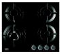 Defy - Dhg 604 Slimline Gas On Glass Hob - 3B + 1WOK - Black