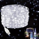 1PC LED Fairy String Lights USB Powered For Wedding Dorm Bedroom Party Holiday Tapestry Backyard Garden New Year Christmas Decor